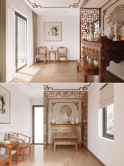 佛龛室内场景3D模型（MAX）