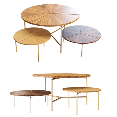 BassamFellows圆形咖啡桌 茶几3D模型（OBJ,FBX,MAX）