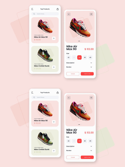 鞋子电商移动应用程序 (FIG)