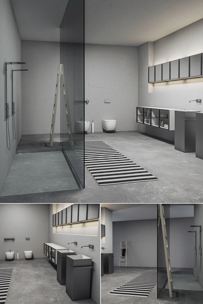 Bespoke浴室家具组合3D模型（OBJ,MAX）