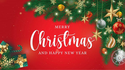 圣诞快乐开场简介视频模板 (aep)