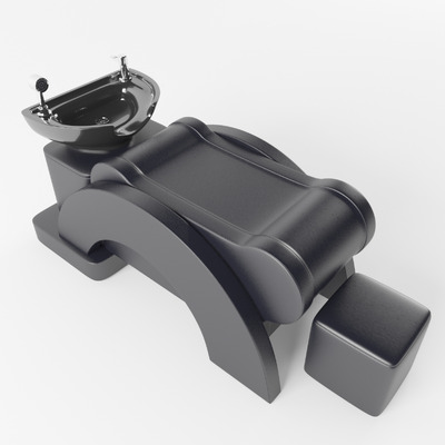 理发店洗头躺椅3D模型（OBJ,FBX,MAX）