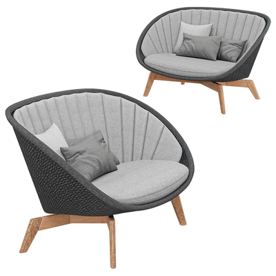 Cane-line Peacock双人沙发3D模型（OBJ,FBX,MAX）