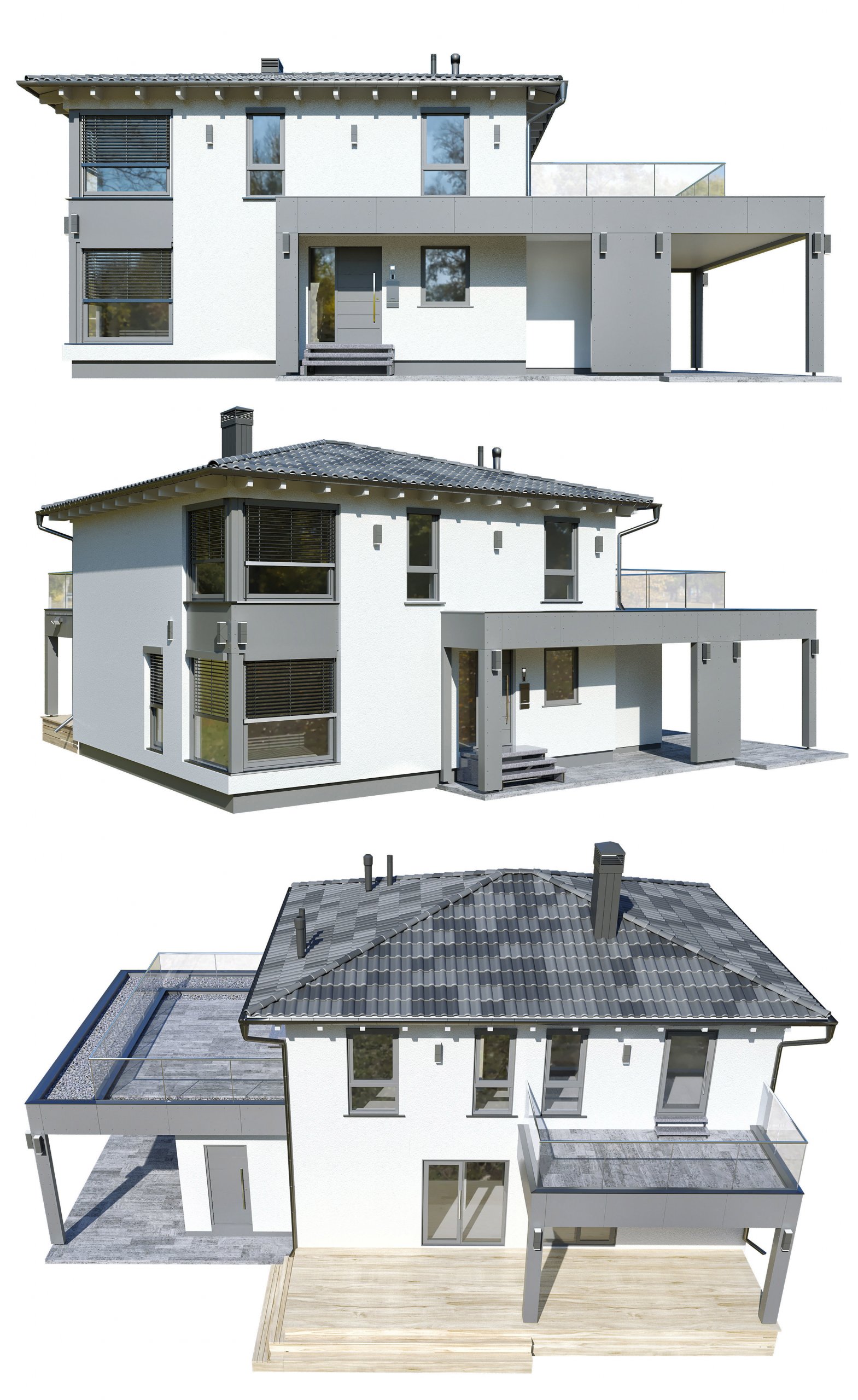 德国房屋 住宅 两层建筑3D模型（OBJ,FBX,MAX）