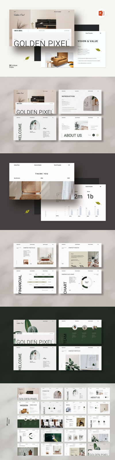 🔴时尚高端简约多用途的高品质商业商务powerpoint幻灯片演示模板（pptx）