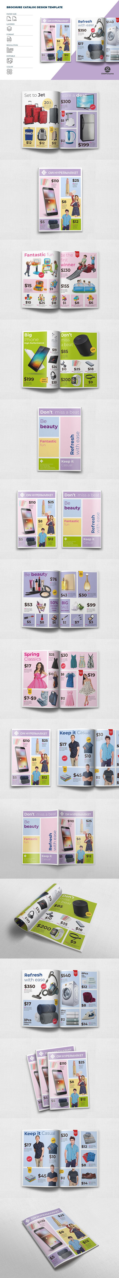 商店产品目录宣传册设计模板 (INDD)