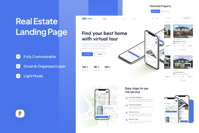 房地产应用网页模板 (FIG)