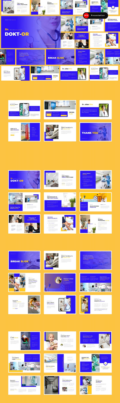 健康和医学介绍ppt模板 (PPT,PPTX)