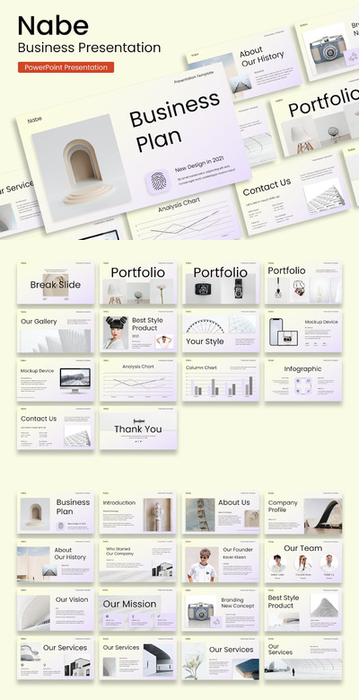 创意商业ppt演示文稿模板 (PPTX,PPT)