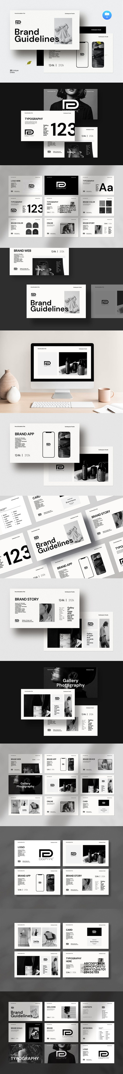 品牌指南演示Keynote模板 (KEY)