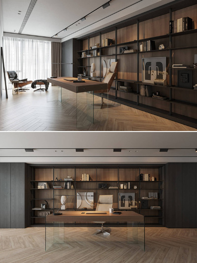 经理办公室内部场景3D模型（MAX）