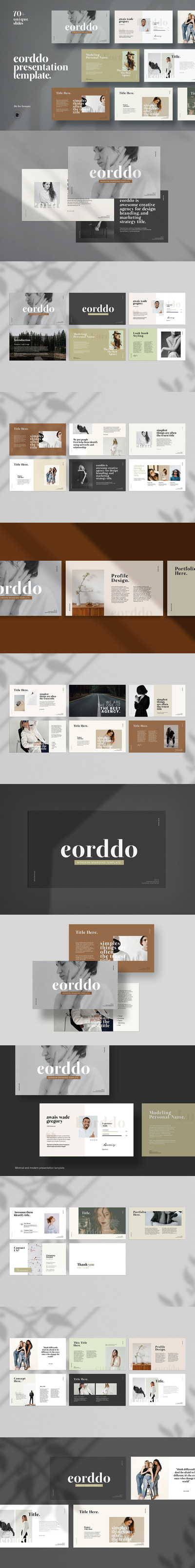 Lookbook手册时尚演示ppt模板 (PPTX)