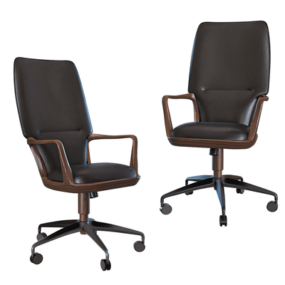 Ceccotti Collezioni Vossia系列高靠背办公转椅3D模型（OBJ,FBX,MAX）