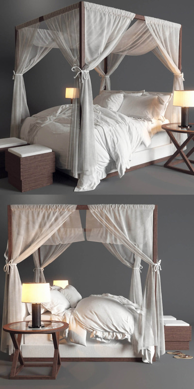 Ralph Lauren Desert架子床3D模型（FBX,MAX）