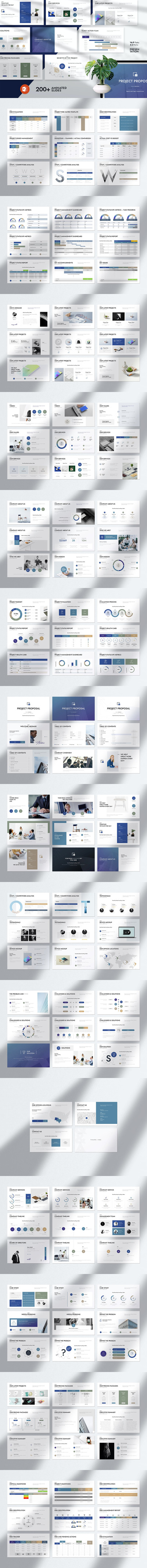 公司业务/项目提案ppt模板 (PPTX)