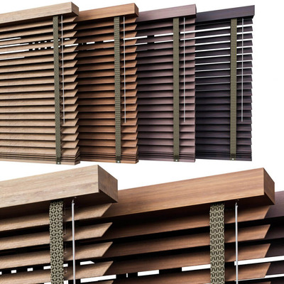 木质百叶帘3D模型（OBJ,FBX,MAX）