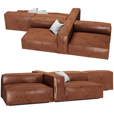 Bolia cosima皮革组合沙发3D模型（OBJ,FBX,MAX）