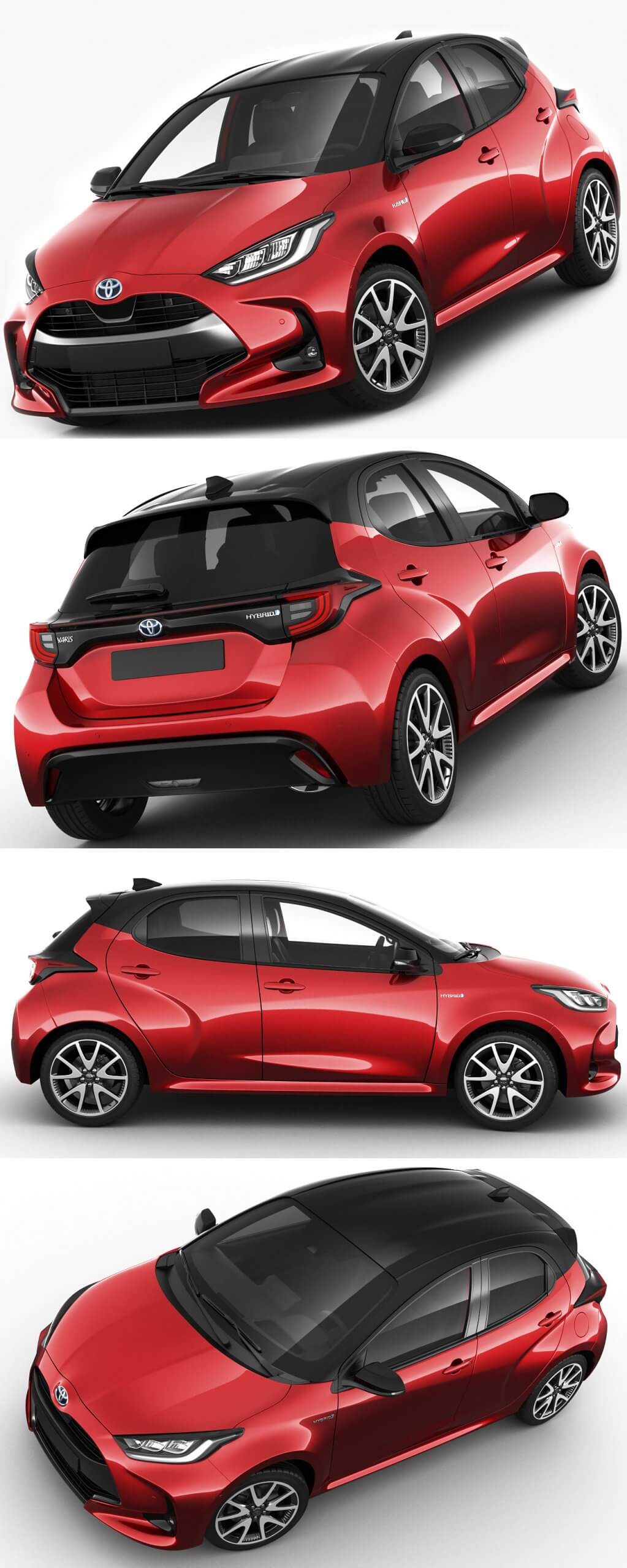 2020丰田Toyota Yaris汽车3D模型（OBJ,FBX,MAX）