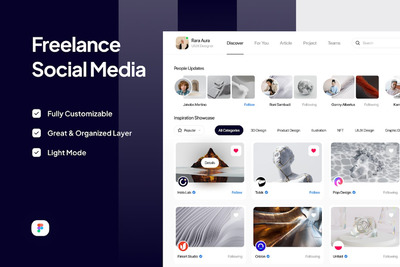 自由职业社交媒体网页模版 (FIG)