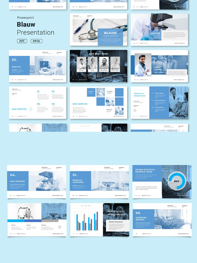 医院医生介绍PPT演示文稿模板 (PPT,PPTX)