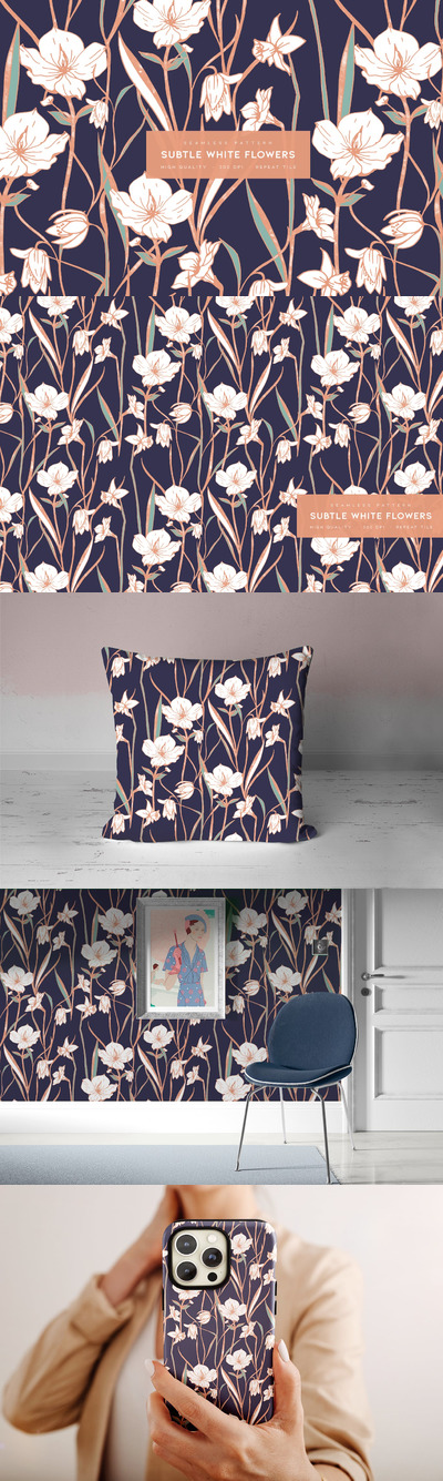 微妙的白花图案 (JPG)