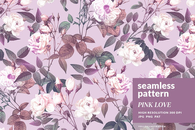 粉色花朵图案 (JPG)