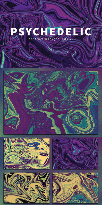 迷幻背景抽象图案 (JPG)