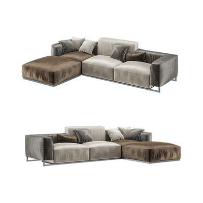 Arketipo Inkas撞色布艺沙发3D模型（OBJ,FBX,MAX）