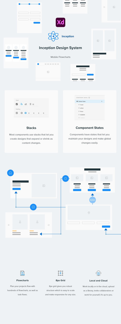 Inception移动流程图（网页组件） (XD)