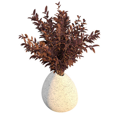 装饰花瓶中的树枝3D模型（OBJ,FBX,MAX）