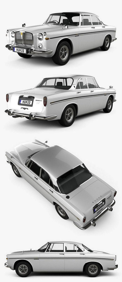 1973 Rover P5B coupe汽车3D模型（OBJ,FBX,MAX,C4D,LWO）
