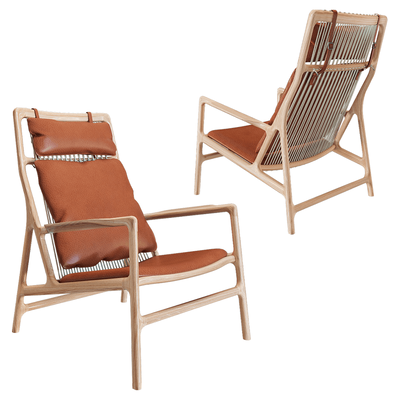 Gazzda Dedo编织靠背休闲椅3D模型（OBJ,FBX,MAX）