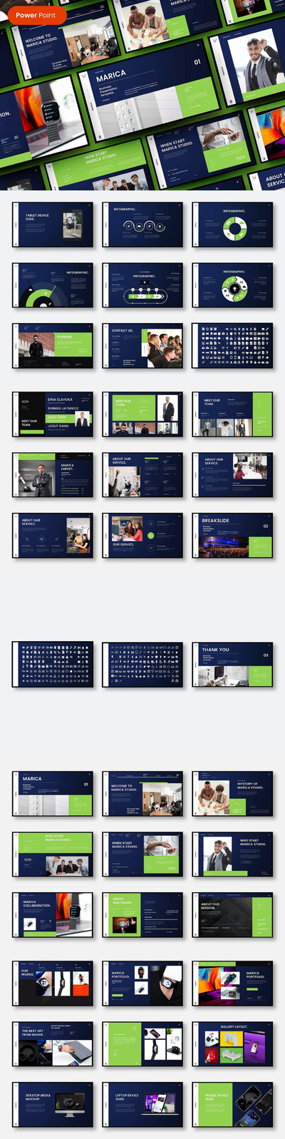 🔴高品质的专业商业商务质感powerpoint幻灯片演示模板（pptx）