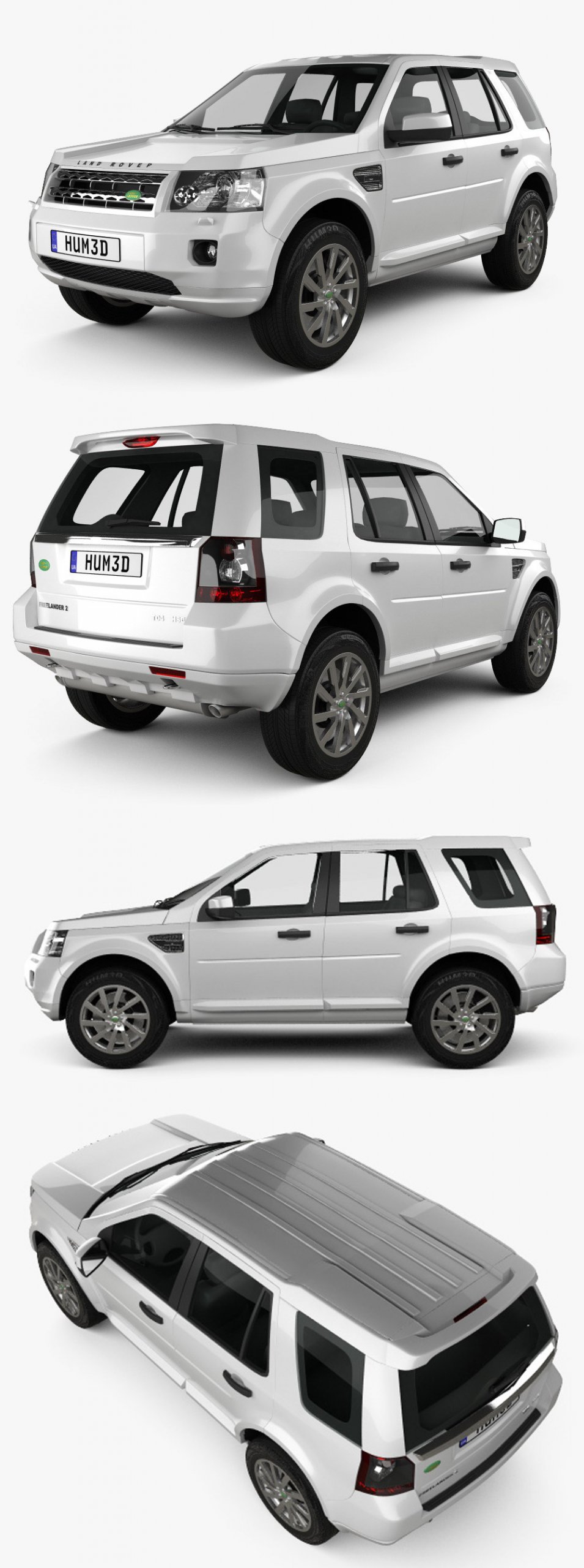 2011路虎神行者Land Rover Freelander SUV汽车3D模型（OBJ,FBX,MAX）