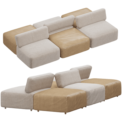 Jess Infinity组合沙发3D模型（OBJ,FBX,MAX）