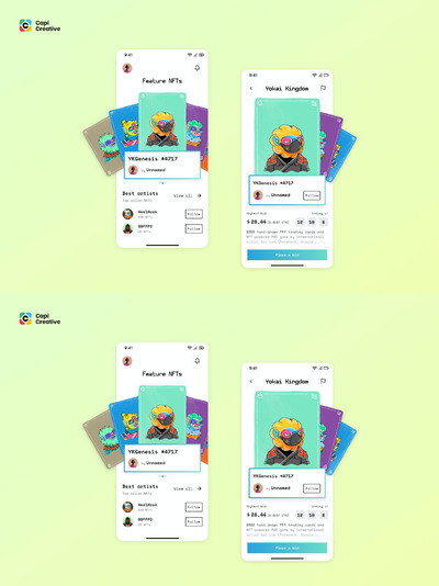 NFT市场应用APP UI KIT (FIG)
