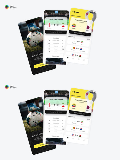 2022年世界杯-移动应用APP UI KIT (FIG)