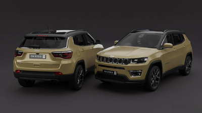 2021款Jeep Compass SUV汽车3D模型（OBJ,FBX,MAX,C4D,LWO）