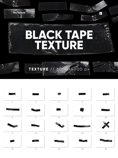 🔴20个透明胶带质感背景底纹纹理大集合