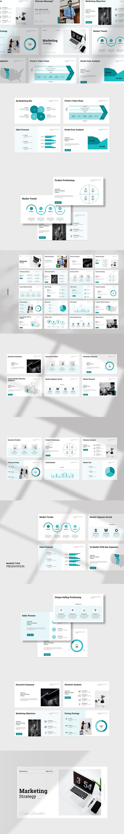 🔴高品质的多用途大数据营销策略演示powerpoint幻灯片演示模板（pptx）