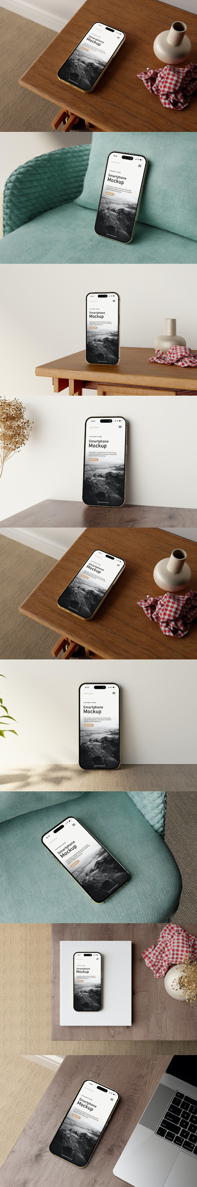 🔴高品质的iPhone 14 Pro APP UI样机展示模型mockups