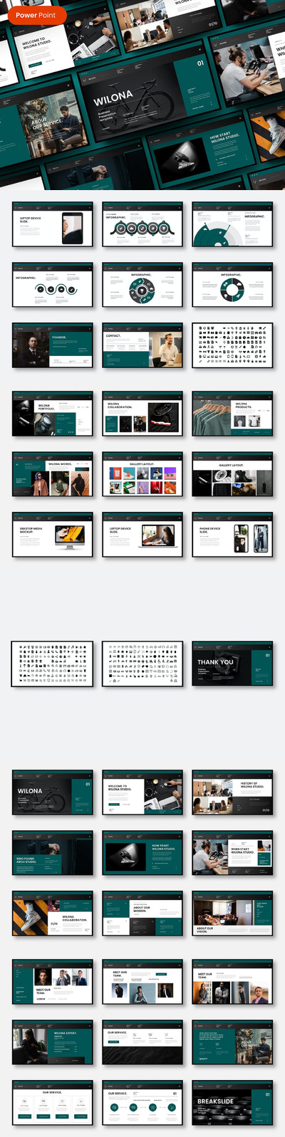 🔴高品质的时尚高端商业商务powerpoint幻灯片演示模板（pptx）