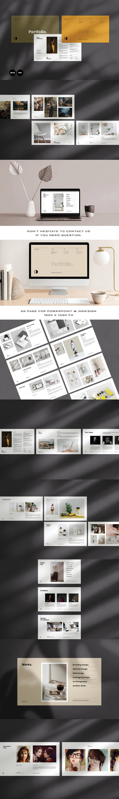 🔴优雅时尚高端清新简约多用途的高品质powerpoint幻灯片演示模板（pptx）