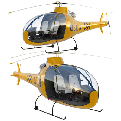 HAD1-T Helineo Uber直升机3D模型（OBJ,FBX,MAX,C4D,LWO）
