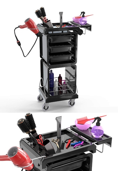 理发店理发工具组合3D模型（OBJ,MAX）