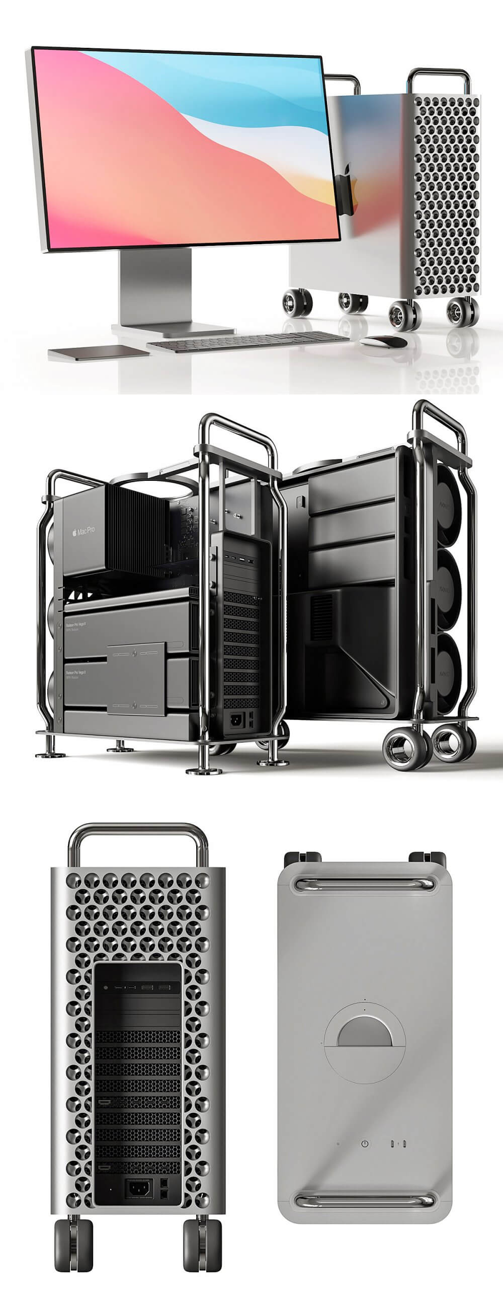 苹果Mac Pro电脑3D模型（OBJ,MAX）