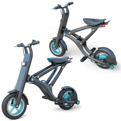 YunBike X1可折叠智能电动单车3D模型（OBJ,FBX,MAX）