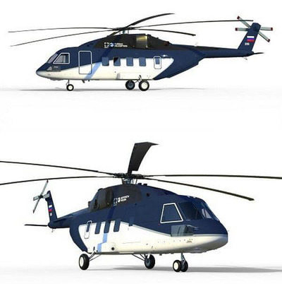 Mi-38直升机3D模型（OBJ,FBX）