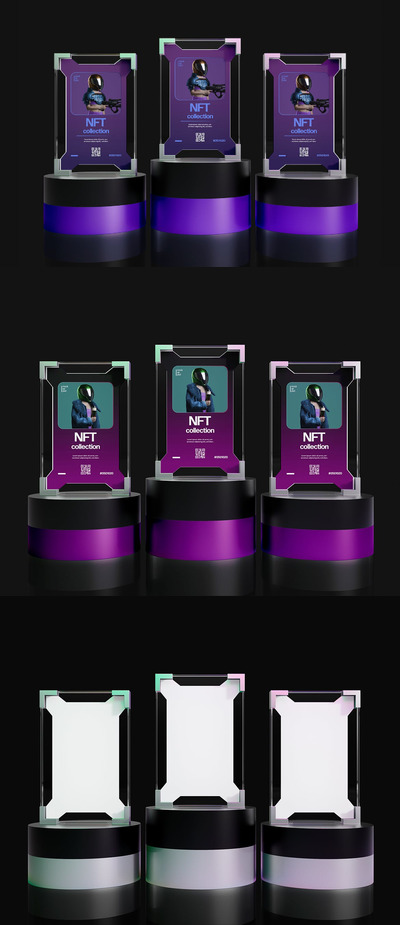 NFT 设计展示样机 (PSD)