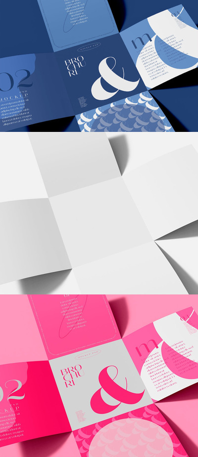 宣传册画册样机 (PSD)